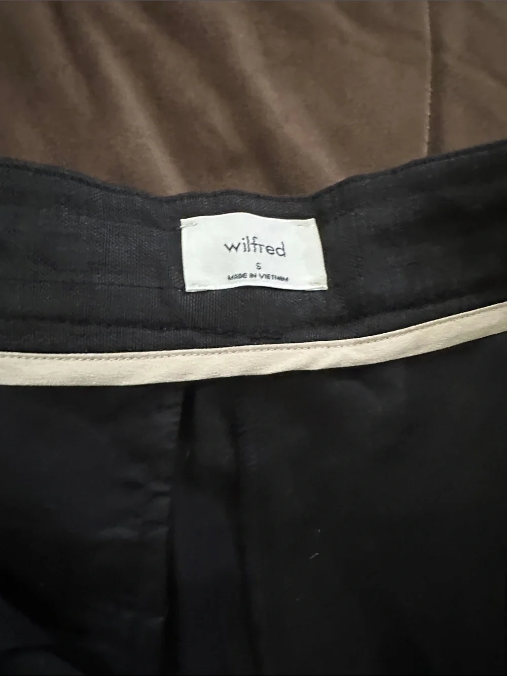Black High-Waist Paperbag Trousers
